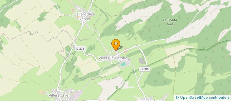 localisation de l'entreprise GAEC FAIVRE DES VERGERS à VILLERS-LA-COMBE