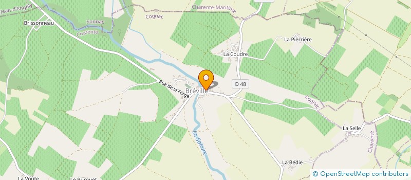 localisation de l'entreprise GAEC FAMILLE FLECHIER à BREVILLE