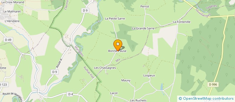 localisation de l'entreprise GAEC FAURE BRUGERE à MANGLIEU