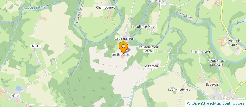 localisation de l'entreprise GAEC FAVIER à BONNAT