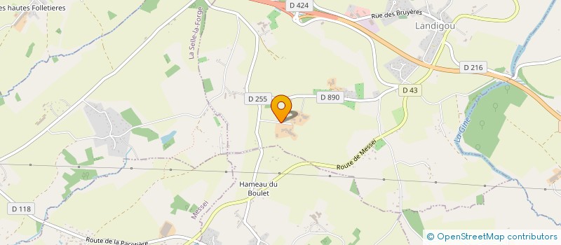 localisation de l'entreprise GAEC FERET à LANDIGOU