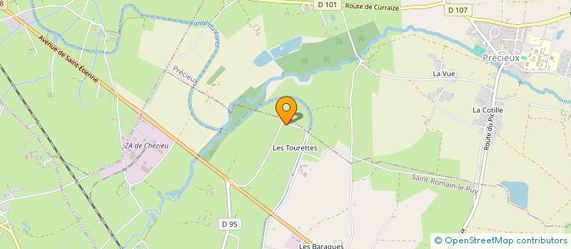 localisation de l'entreprise GAEC FERME AU COEUR DU FOREZ à SAINT-ROMAIN-LE-PUY