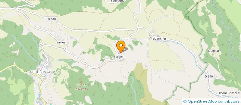 localisation de l'entreprise GAEC FERME BELLONTE à SAINT-NECTAIRE