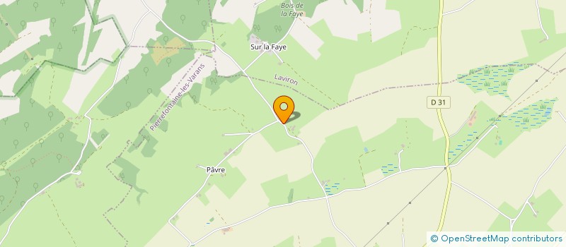 localisation de l'entreprise GAEC FERME BIO DES MARRONNIERS à PIERREFONTAINE-LES-VARANS