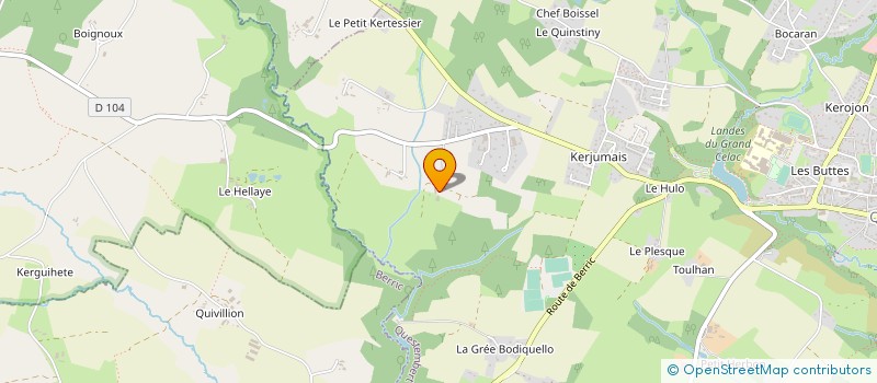 localisation de l'entreprise GAEC FERME DE BODREGUIN à QUESTEMBERT
