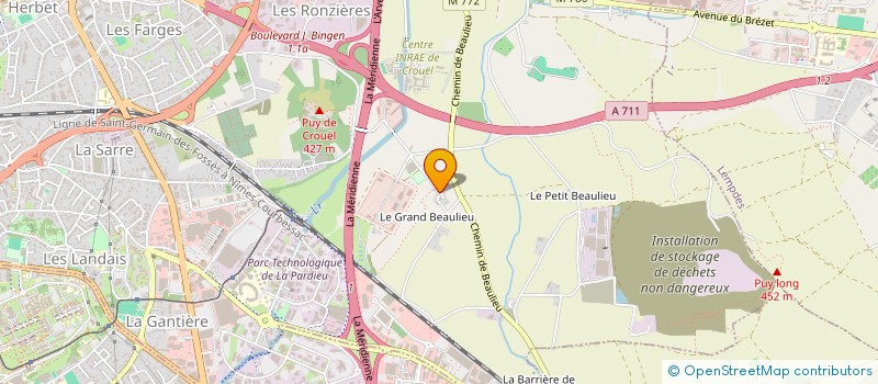 localisation de l'entreprise GAEC FERME DE CROUEL  CLERMONT FERRAND