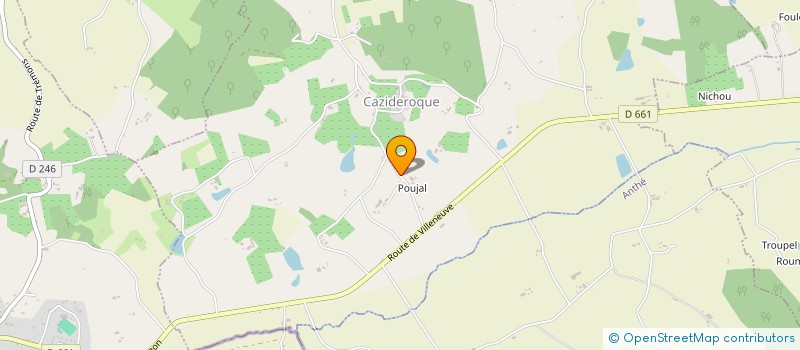 localisation de l'entreprise GAEC FERME DE JERNICO à CAZIDEROQUE