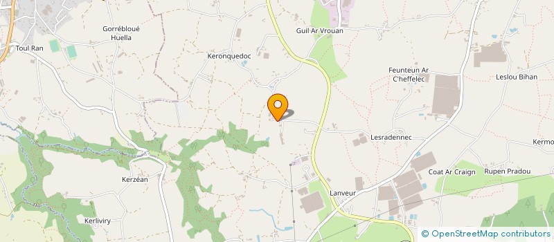 localisation de l'entreprise GAEC FERME DE KERANTOSFAL à CLEDER