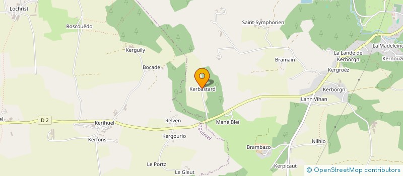 localisation de l'entreprise GAEC FERME DE KERBASTARD à BUBRY