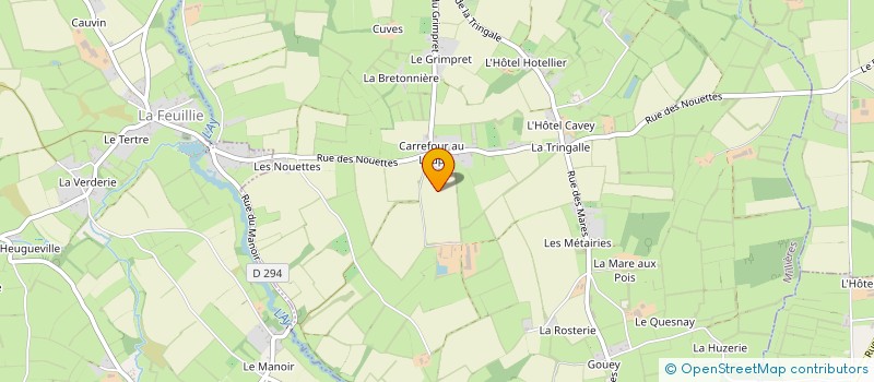 localisation de l'entreprise GAEC FERME DE LA CHAMPAGNE à MILLIERES