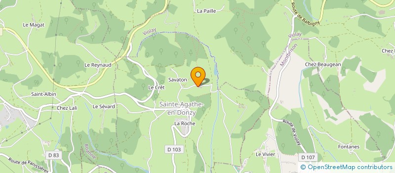 localisation de l'entreprise GAEC FERME DE LA CONCHE  SAINTE-AGATHE-EN-DONZY