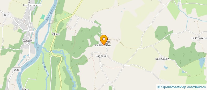 localisation de l'entreprise GAEC FERME DE LA FAYAUDRIE à LUSSAC-LES-CHATEAUX