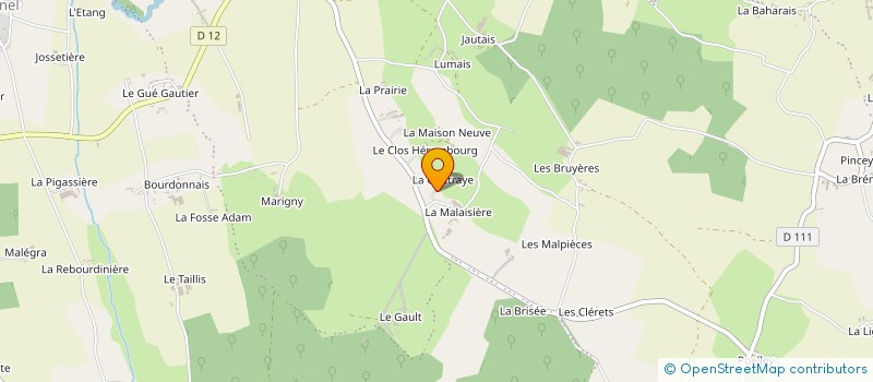 localisation de l'entreprise GAEC FERME DE LA GAUTRAIE à SAINT-JAMES