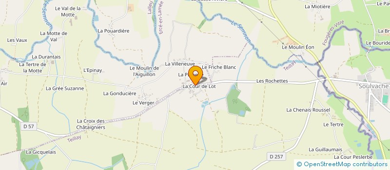 localisation de l'entreprise GAEC FERME DE LA PIGNERIE à ERCE-EN-LAMEE