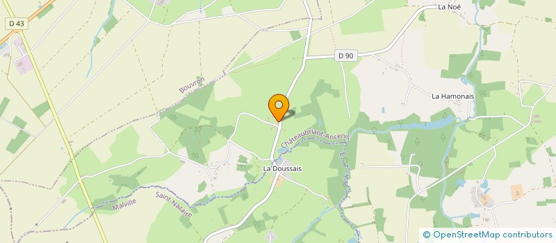 localisation de l'entreprise GAEC FERME DE LA TOMIERE  FAY-DE-BRETAGNE