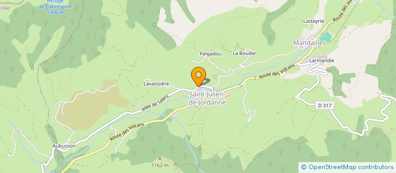 localisation de l'entreprise GAEC FERME DE LAVAISSIERE à MANDAILLES-SAINT-JULIEN