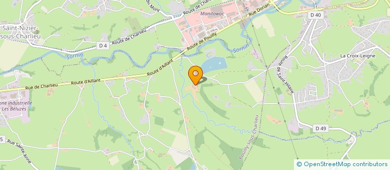 localisation de l'entreprise GAEC FERME DE ROHARIE  POUILLY-SOUS-CHARLIEU