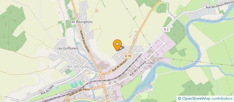localisation de l'entreprise GAEC FERME DES ALOUETTES à ARC-LES-GRAY