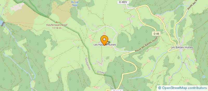 localisation de l'entreprise GAEC FERME DES HAUTES HUTTES ANCEL C & P à ORBEY