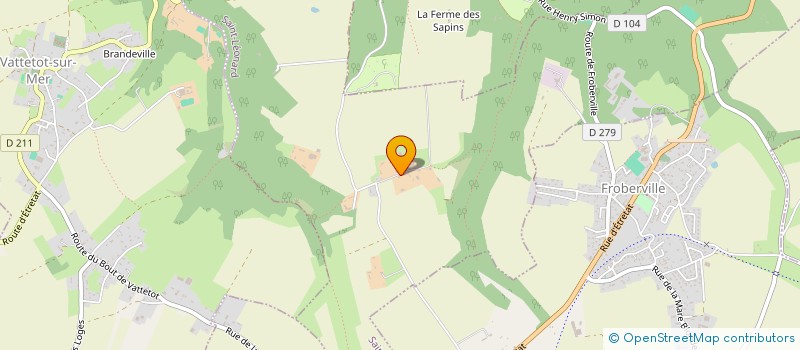 localisation de l'entreprise GAEC FERME DES HOGUES  SAINT-LEONARD