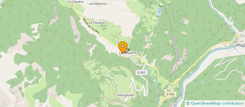 localisation de l'entreprise GAEC FERME DES MOULINS  ARVIEUX