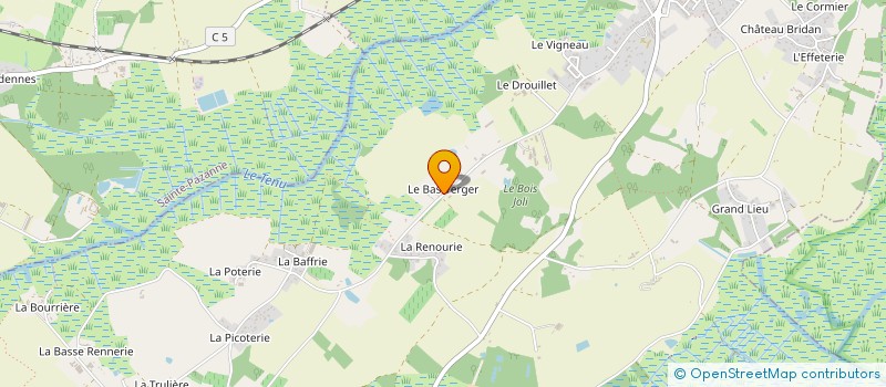 localisation de l'entreprise GAEC FERME DU BAS VERGER à SAINT-MARS-DE-COUTAIS