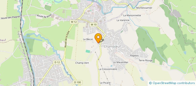 localisation de l'entreprise GAEC FERME DU BECOT  CHAMBUF