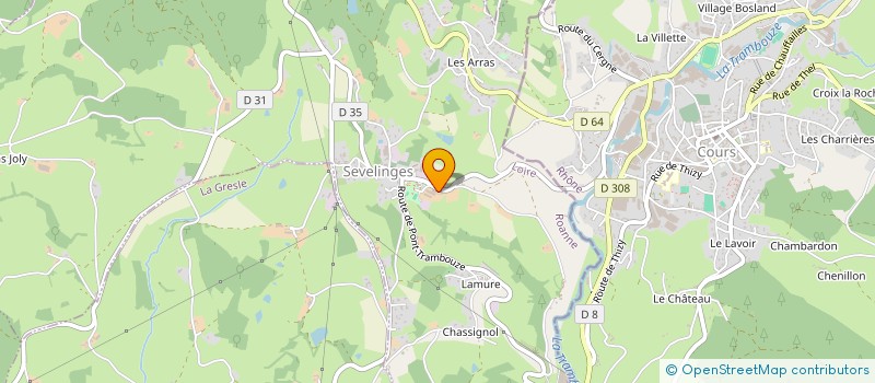 localisation de l'entreprise GAEC FERME DU CABRI à SEVELINGES