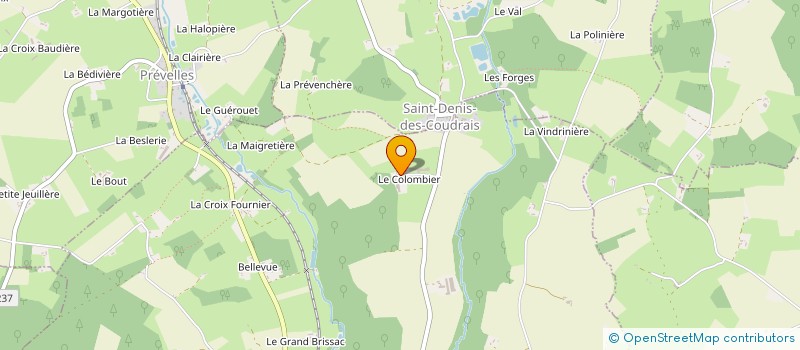 localisation de l'entreprise GAEC FERME DU COLOMBIER à TUFFE VAL DE LA CHERONNE