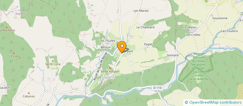 localisation de l'entreprise GAEC FERME DU MERLET  SOYANS