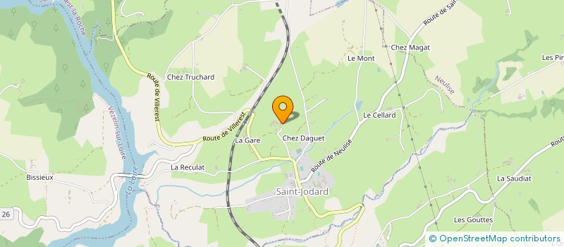 localisation de l'entreprise GAEC FERME DU PLATEAU à SAINT-JODARD
