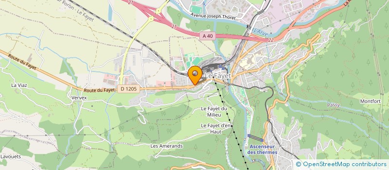 localisation de l'entreprise GAEC FERME JACQUET à SAINT-GERVAIS-LES-BAINS