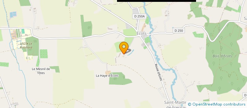 localisation de l'entreprise GAEC FERME LE CLOS HAMEL à SAINT-PIERRE-EN-AUGE