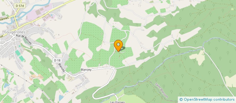 localisation de l'entreprise GAEC FERME MULLER  FOUGEROLLES-SAINT-VALBERT