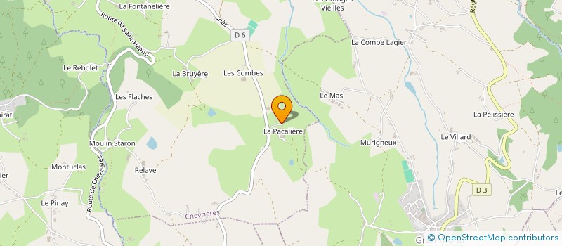 localisation de l'entreprise GAEC FERME ROSINE à CHEVRIERES