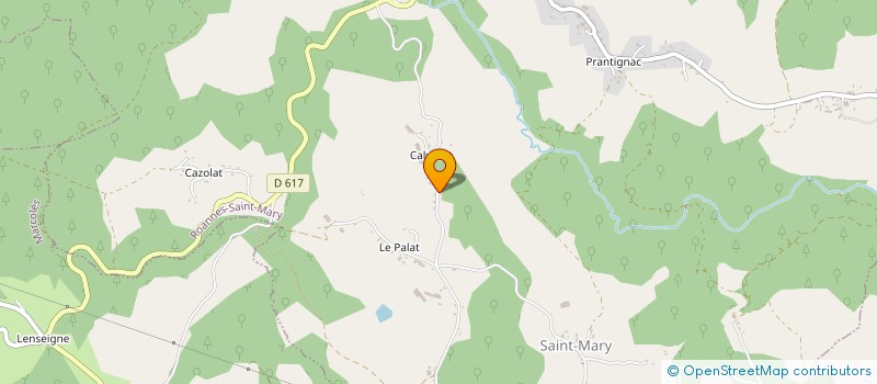 localisation de l'entreprise GAEC FLORY à ROANNES-SAINT-MARY