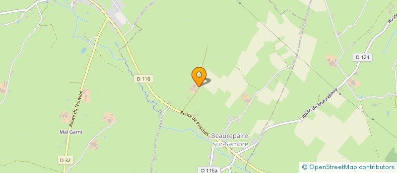 localisation de l'entreprise GAEC FORET à BEAUREPAIRE-SUR-SAMBRE