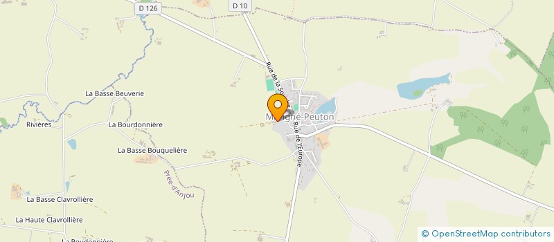 localisation de l'entreprise GAEC FOUCAULT à MARIGNE-PEUTON