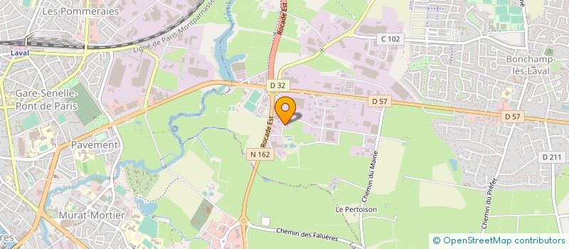 localisation de l'entreprise GAEC FOUGEROLLES à BONCHAMP-LES-LAVAL