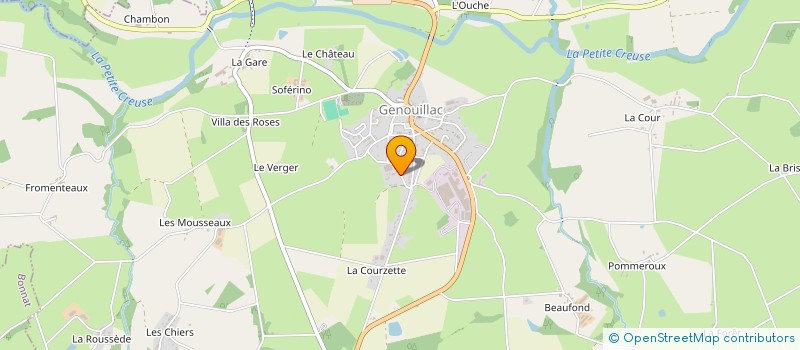 localisation de l'entreprise GAEC FOULATIER  GENOUILLAC