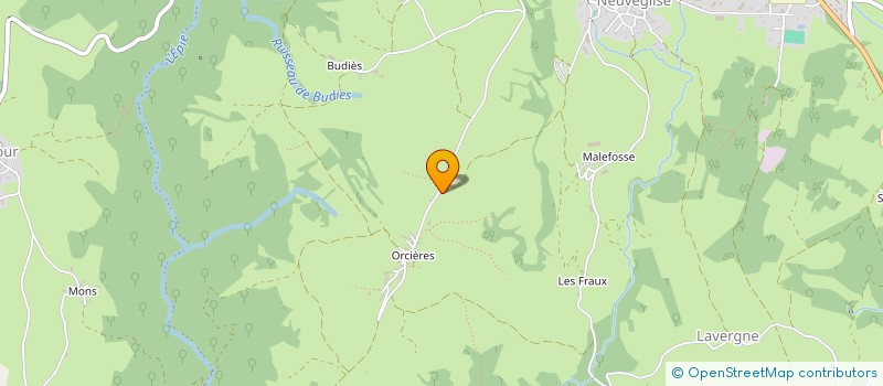 localisation de l'entreprise GAEC FOURNIER à NEUVEGLISE-SUR-TRUYERE