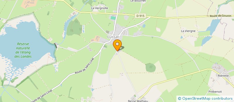 localisation de l'entreprise GAEC FOURNIER  LUSSAT