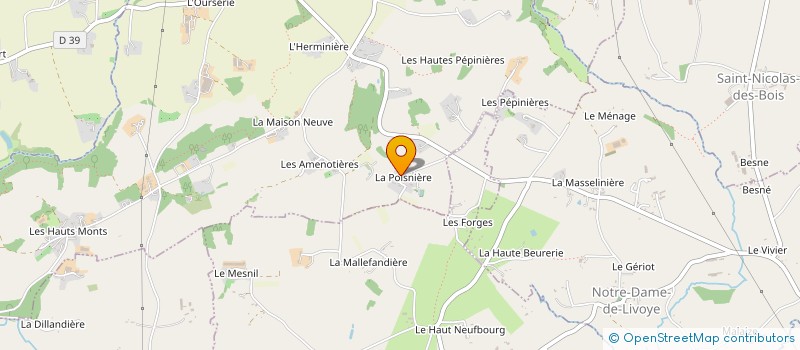 localisation de l'entreprise GAEC FRAISES DE LA CHAISE à LA CHAISE-BAUDOUIN