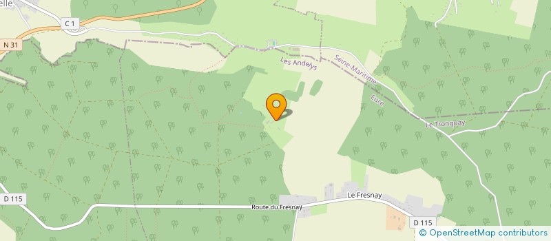 localisation de l'entreprise GAEC FRANC  LYONS-LA-FORET