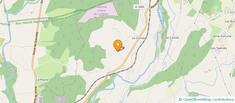 localisation de l'entreprise GAEC FRANCOU MARCEL ET FILS  LA BATIE-MONTSALEON