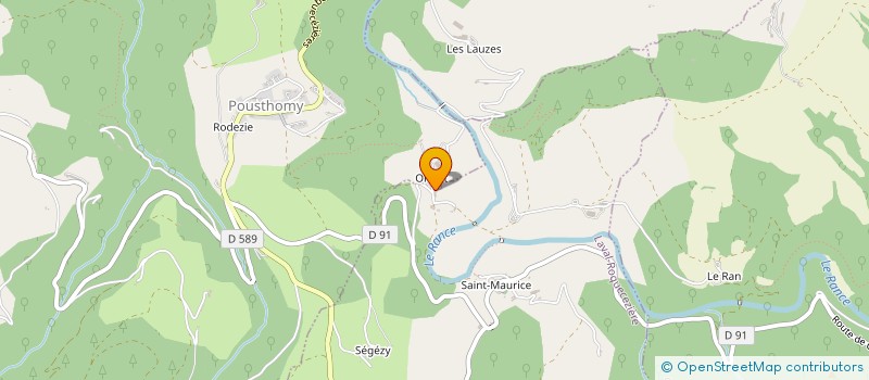 localisation de l'entreprise GAEC FRANJEAU ET PUJOL  SAINT-SERNIN-SUR-RANCE