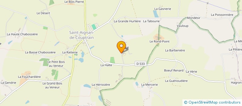 localisation de l'entreprise GAEC FRESNOE à SAINT-AIGNAN-DE-COUPTRAIN