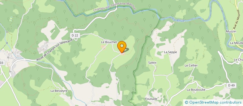 localisation de l'entreprise GAEC FRESQUET A LAVERGNE à VEBRET