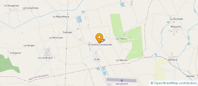 localisation de l'entreprise GAEC FRIOT  BAIN-DE-BRETAGNE