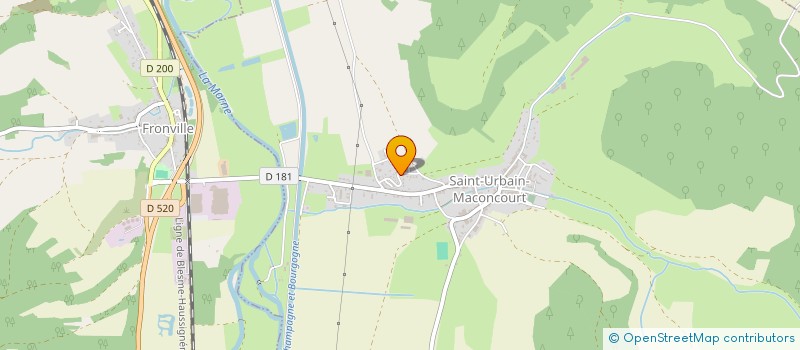 localisation de l'entreprise GAEC FROSSARD à SAINT-URBAIN-MACONCOURT